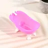 Baignoire miniature poupée plastique rigide rose vif… – vue 6