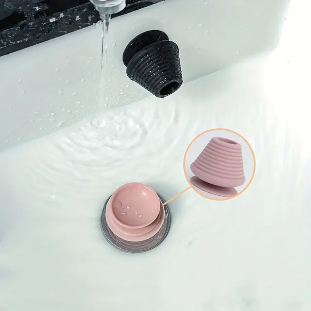 Bouchon baignoire évier universel silicone souple…