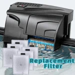 Cartouches filtrantes aquarium épaisses charbon actif coton EV S M L lot trois pièces remplacement suspendu mécanique biologique