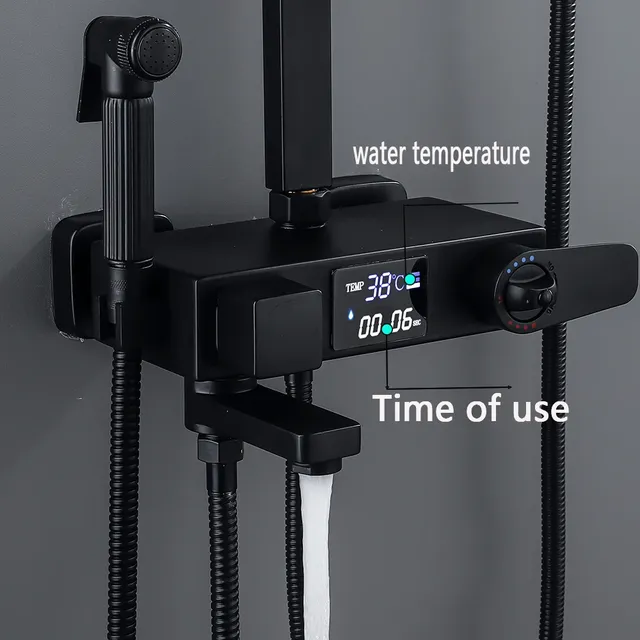 Colonne douche thermostatique murale robinetterie salle… – vue 3