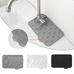 Tapis de robinet de cuisine en Silicone, tapis absorbant, protection contre les éclaboussures d&rsquo;évier, tampon de vidange à Double face, Gadget de cuisine pour la salle de bain