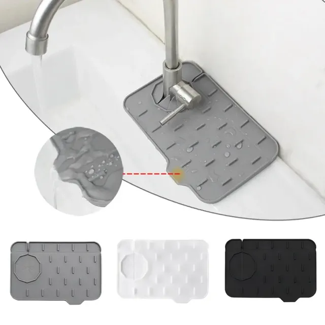 Tapis de robinet de cuisine en Silicone