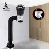 Siphon bouteille laiton massif bronze huilé noir vasque… – vue 2