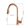KEMAIDI Rose Robinets de cuisine d'argent et noir simple… – vue 2