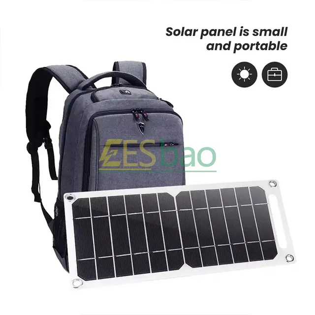 Panneau solaire étanche avec USB – vue 3