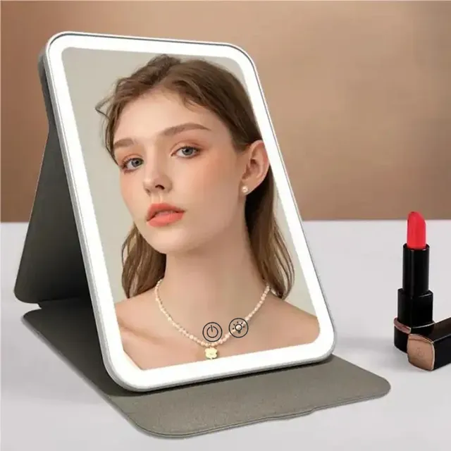 Miroir de maquillage à écran tactile LED – vue 4