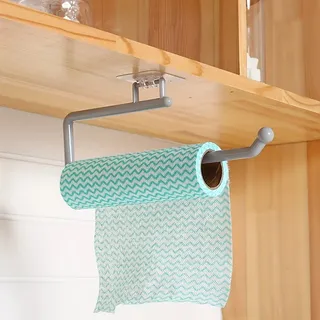 Porte rouleau papier adhésif sans perçage sous étagère métal peint…