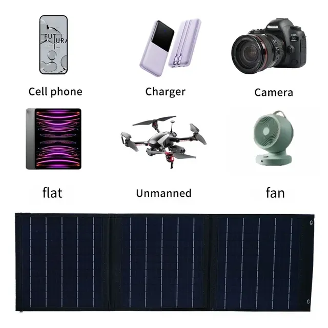 Panneau solaire 90W avec USB – vue 6