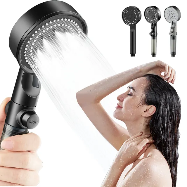 Pommeau de douche à pression Durable en acier inoxydable – vue 3