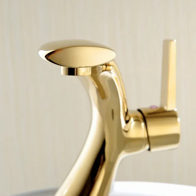 Becola Moderne Robinet de Bassin En Laiton Or Salle De… – vue 4