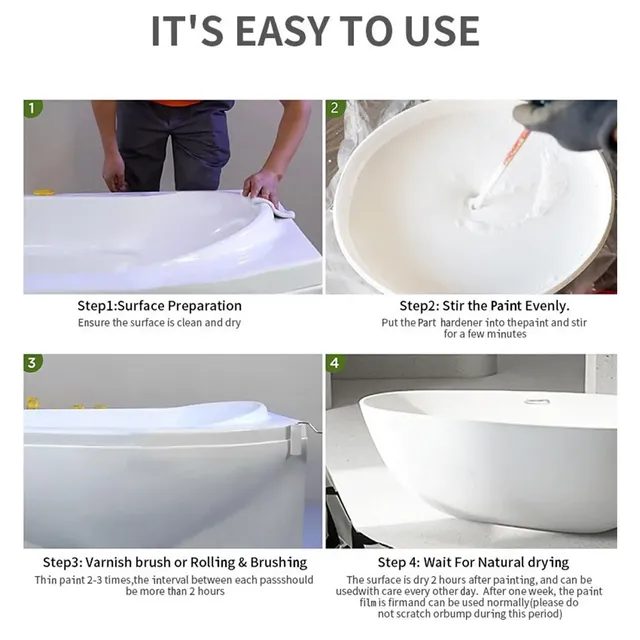Kit de peinture pour carrelage de salle de bains – vue 4