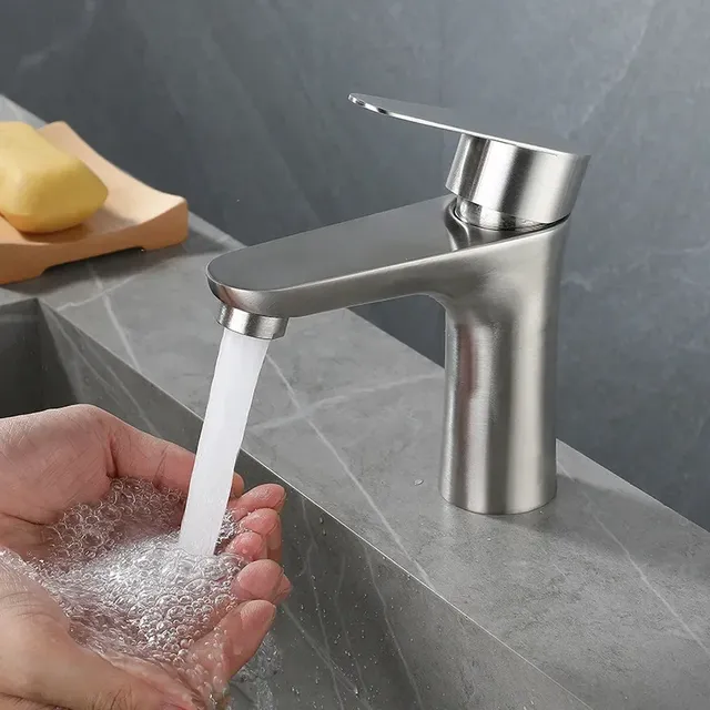 Mitigeur lavabo monocommande monotrou acier inoxydable… – vue 5