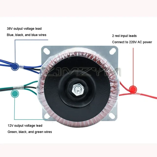 Transformateur torique 300W primaire 220V secondaires… – vue 3