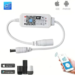 LED contrôleur WiFi intelligent DC 12 V 24 V variateur MAGIC APP…