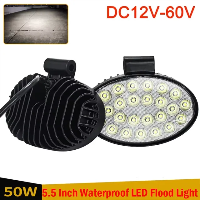 Lampes de travail ovales Led 12V 24V 5.5 pouces 50W