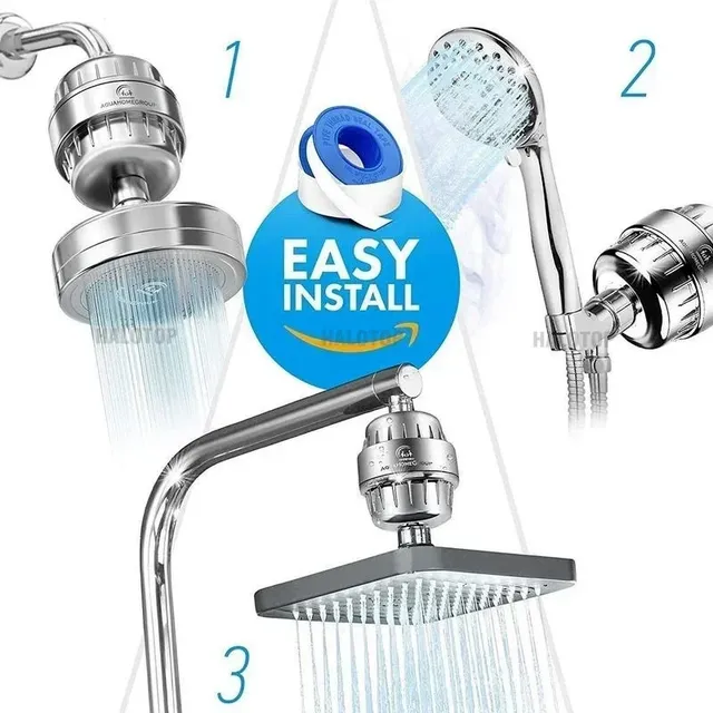 Filtre à eau de douche à haut rendement pour pommeau de… – vue 6