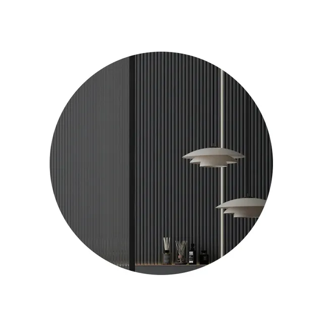 Miroir de salle de bains rond d'hôtel de mode – vue 3