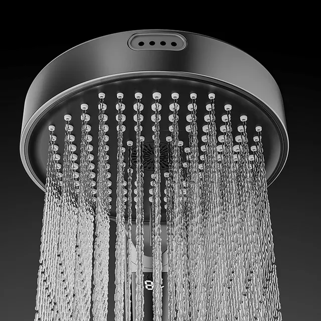 Pommeau de douche numérique LED moderne – vue 4