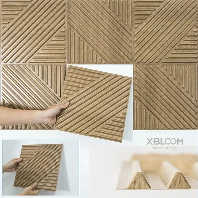 10 pièces panneau mural 3D décor mural intérieur – vue 3