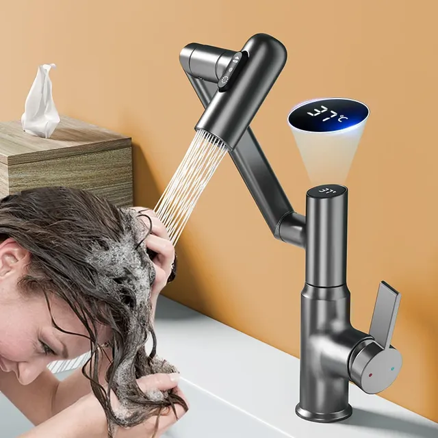 Robinet de lavabo LED à affichage numérique – vue 4