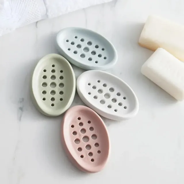 Oval Silicone Soap Dish with Self Draining… – vue 2