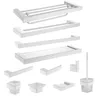 Ensemble mural accessoires salle bain blanc…