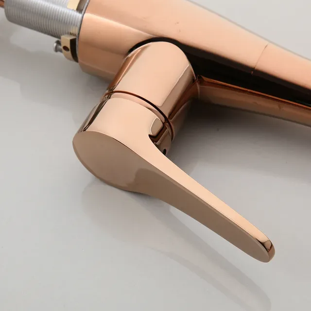 KEMAIDI Rose Robinets de cuisine d'argent et noir simple… – vue 4