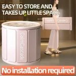 Baignoire pliable portable à isolation forte, aucune installation requise, idéale pour la maison et la piscine, polyvalente pour les trempages glacés et chauds