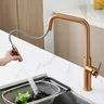 Robinets de cuisine extractibles en or Rose brossé – vue 3