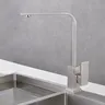 Robinet de cuisine en acier inoxydable doré brossé – vue 4