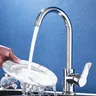 Mélangeur d'eau chaude et froide à poignée unique en… – vue 1