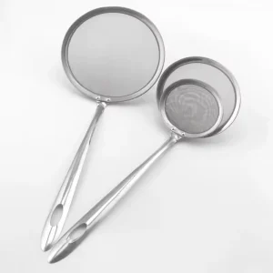 Écumoire ovale en acier inoxydable, filtre à huile en maille, filtre alimentaire, ustensiles de cuisine, passoire, filtre frit, passoire de cuisine, cuisson Écumoire ovale en acier inoxydable, filtre à huile en maille, filtre alimentaire, ustensiles de cuisine, passoire, filtre frit, passoire de cuisine, cuisson