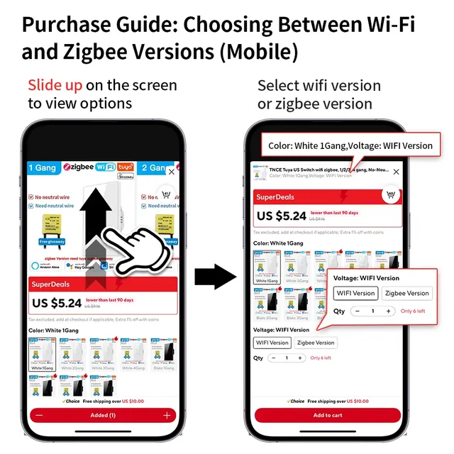 TNCE Tuya US commutateur wifi zigbee – vue 2