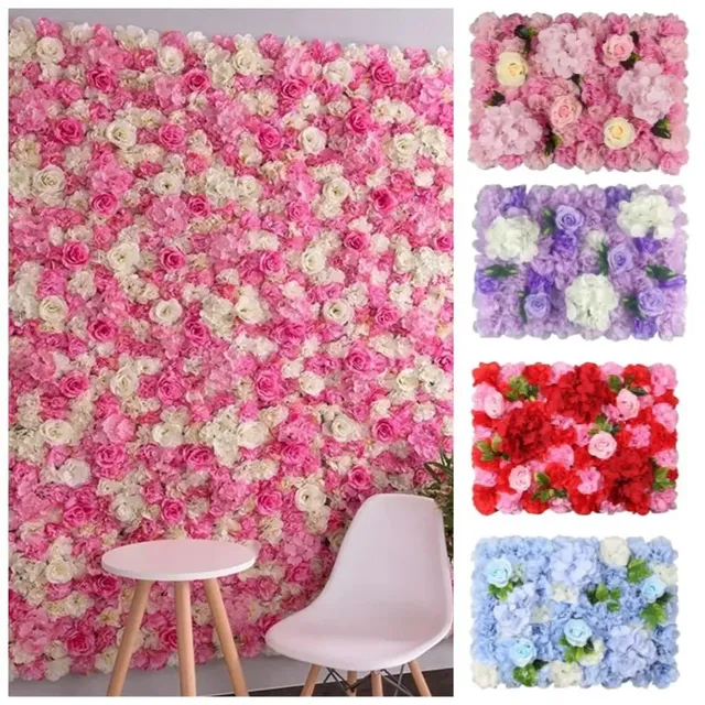 Panneaux muraux de fleurs artificielles faits à la main – vue 4