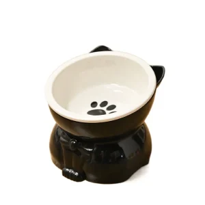 Bol en céramique pour chat, mignon bouche inclinée, bassin d’alimentation pour chien, détachable, grande capacité, mangeoire pour animaux de compagnie, récipient d’eau Bol en céramique pour chat, mignon bouche inclinée, bassin d’alimentation pour chien, détachable, grande capacité, mangeoire pour animaux de compagnie, récipient d’eau