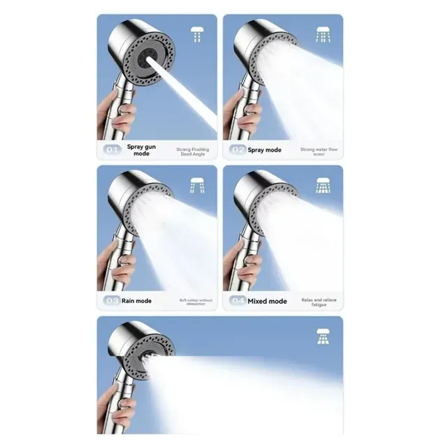 Pommeau de douche à main avec forte pression – vue 4