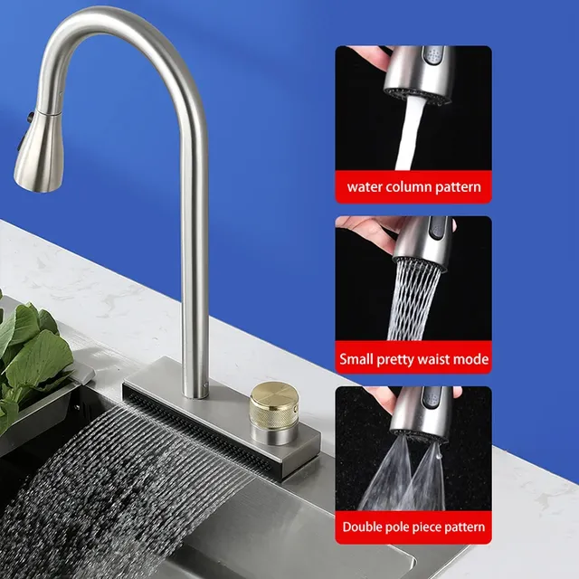 Mitigeur cuisine monocommande bec haut U douchette… – vue 5