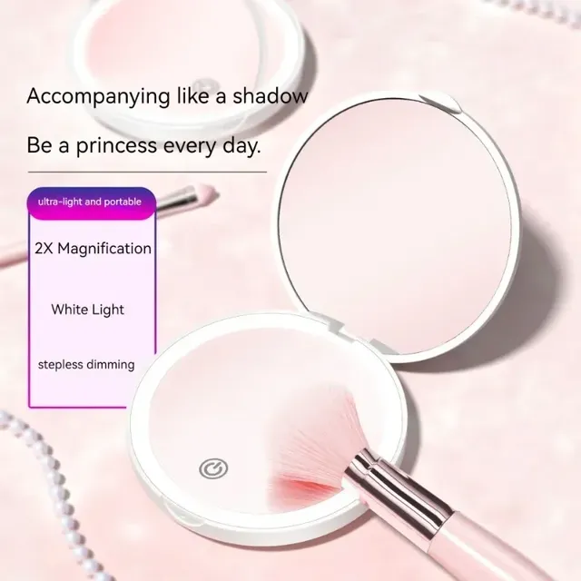 Mini miroir de maquillage LED Shoous – vue 5