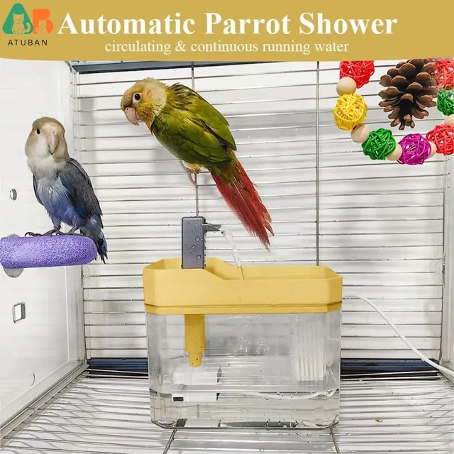 ATUBAN Bain d'oiseaux automatique pour perruches avec… – vue 5