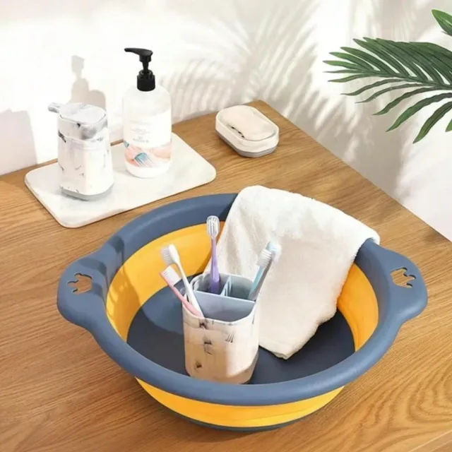 Bassine pliable portable silicone souple empilable peu… – vue 4