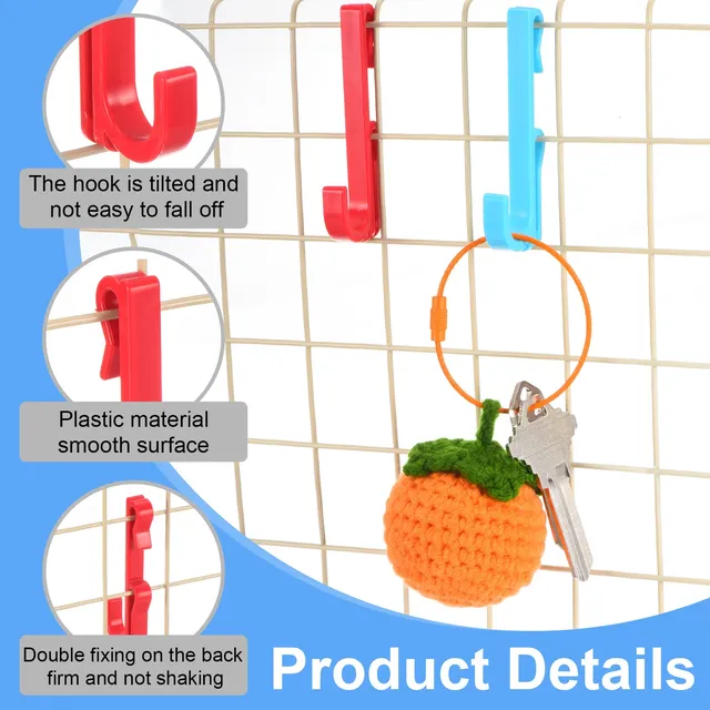10 crochets muraux à grille – vue 4
