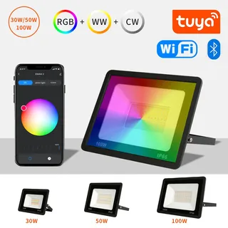 LED RGB projecteur réflecteur intelligent 30W 50W 100W étanche…