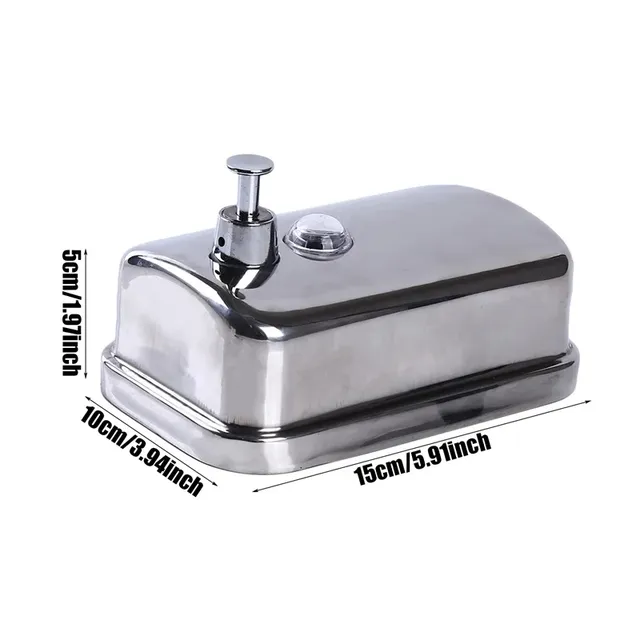 Distributeur mural de savon liquide en acier inoxydable – vue 6