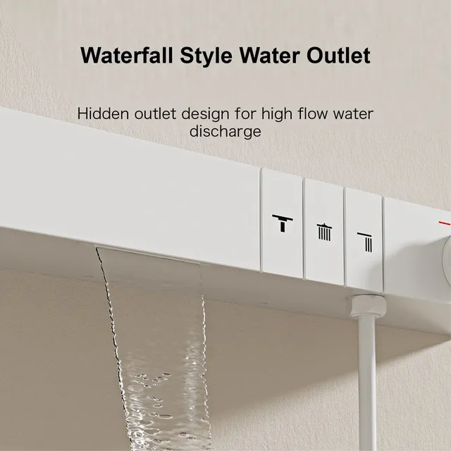 Système de douche thermostatique de plafond de luxe – vue 3