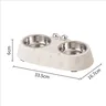 Double bol en acier inoxydable pour chien – vue 6