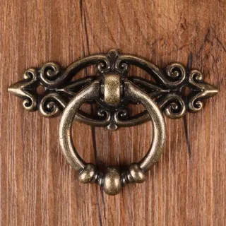 Poignée de porte d'armoire rétro en alliage Antique