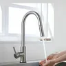 Robinet de cuisine noir Flexible extractible – vue 2