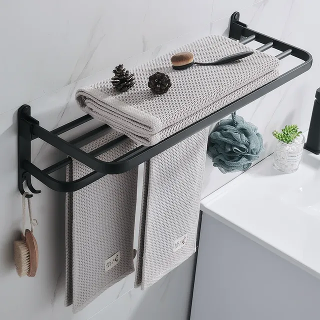 Porte-serviettes noir mat 40-60CM – vue 4