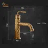 Robinets de lavabo en laiton massif – vue 3