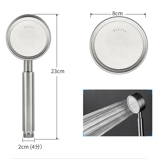 Pommeau de douche à main haute pression en acier… – vue 6